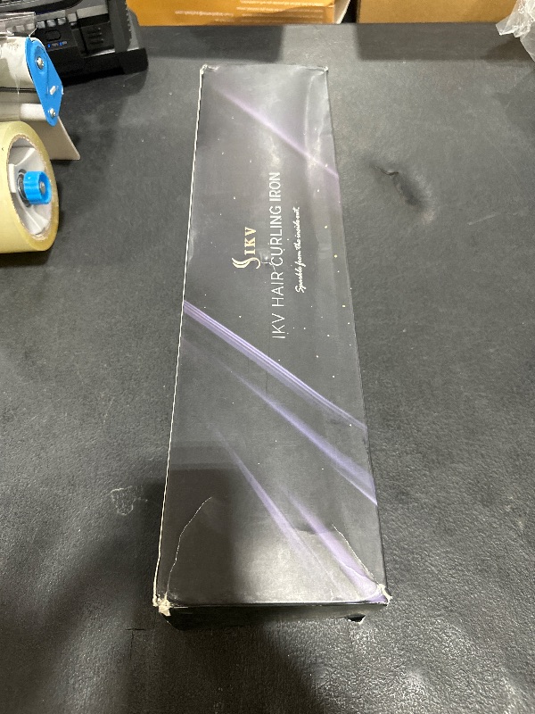Photo 1 of 2 Inch Curling Iron Extra Long Barrel for Long Hair, Large Barrel Curling Wand Ceramic Tourmaline with LCD Display,10 Temps, Dual Voltage
