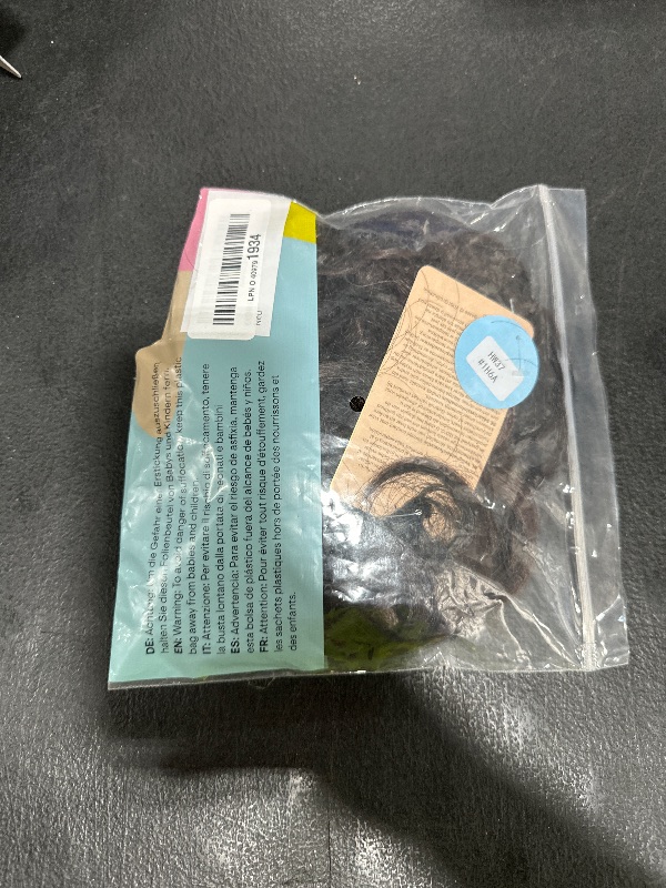 Photo 1 of CAISHA Hairpiece Hair Wrap Heat-resistant Synthetic Fibres Curly Messy Updo Brown Black Mix HW37