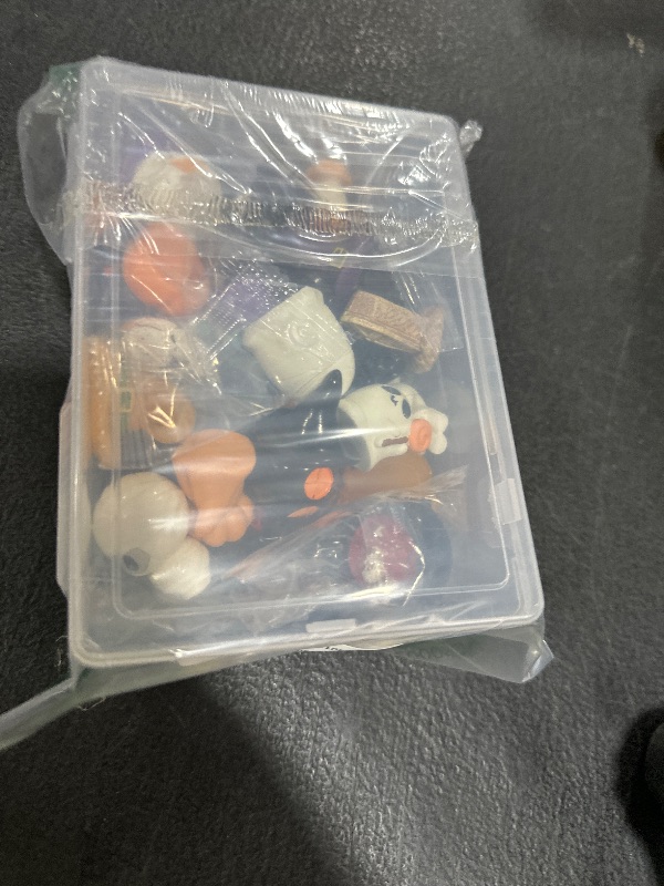 Photo 1 of Bellaboro 40pcs Halloween Mini Resin Figures 40 Styles, Cute Tiny Resin Figures Pumpkin Ghost Skull Miniatures Bulk for Halloween Party Favors Bag Fillers Dollhouse Decor