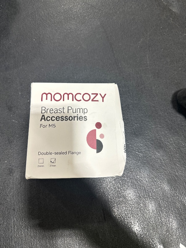 Photo 1 of Momcozy Double-Sealed Flange 27mm Compatible with Momcozy M5 Breast Pump. Original M5 Breast Pump Replacement Accessories, 1PC (27mm)