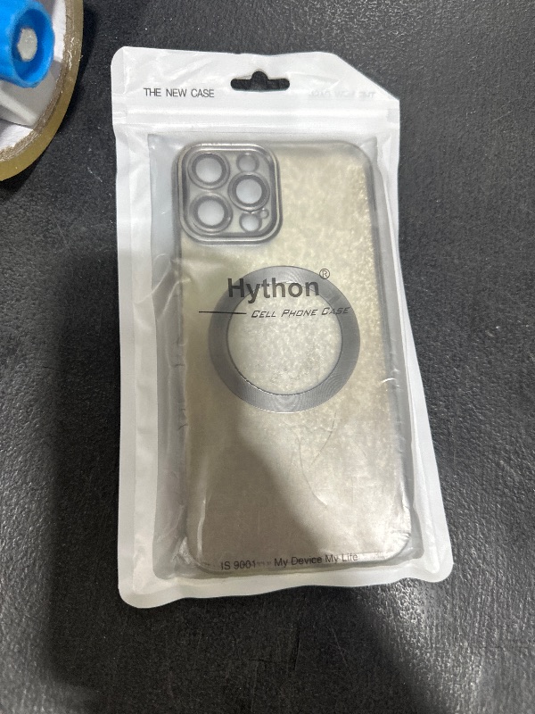 Photo 1 of Hython for iPhone 16 Pro Max Case Clear Magnetic Glitter Phone Cases [Compatible with MagSafe] Full Camera Lens Protector Slim Gradient Sparkle Luxury Plating Shockproof Protective Cover Women, Black