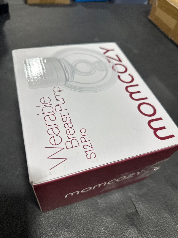 Photo 1 of Momcozy Breast Pump S12 Pro Hands-Free, Wearable & Wireless Pump with Soft Double-Sealed Flange, 3 Modes & 9 Levels Double Electric Pump Portable, Smart Display, 24mm, 1 Pack, White