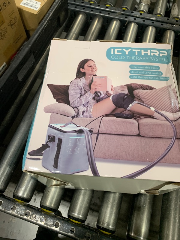 Photo 1 of ICYTHRP Cold Therapy Machine with Programmable Timer, Portable Ice Machine for Knee After Surgery, Knee Replacement Recovery System for Pain Relief w/Compression Pad for Shoulder, Hip and Ankle