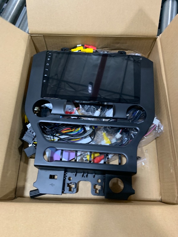 Photo 1 of [2+64G] Android 13 Car Radio for Ford Mustang 2015-2020 - Wireless Carplay and Android Auto - 9 Inch Touchscreen Car Stereo with WiFi/GPS/Multiple UI Themes/SWC + AHD Backup Camera