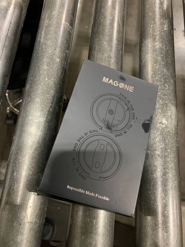 Photo 1 of  EWA MagOne 3rd Gen [Compatible with MagSafe] Phone Grip Stand with Finger Strap, Removable Magnetic Ring Holder Kickstand Loop for iPhone 16,15, 14, 13, 12 Series-(Black) 