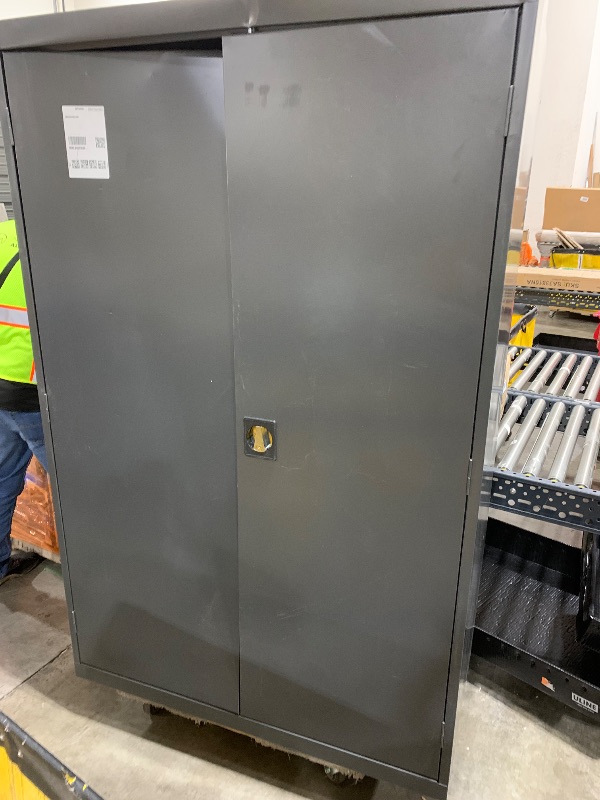 Photo 1 of  STORAGE CABINET 
 CHARCOAL
46X24X72"