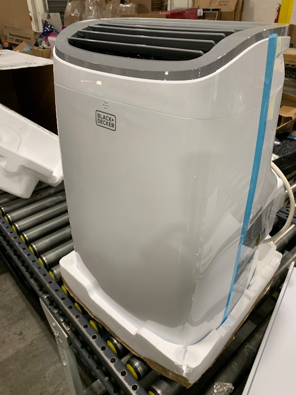 Photo 1 of BLACK+DECKER Portable Air Conditioner, 9,000 BTU (5,300 BTU SACC) for Rooms up to 400 Sq. Ft., Portable AC with Follow Me Remote Control and Window Kit, BPACT08WT, White