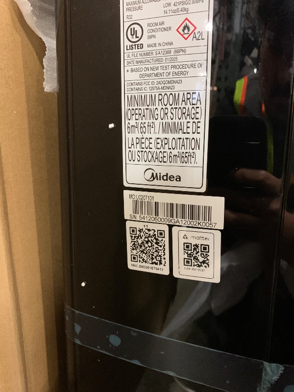 Photo 1 of Midea Duo 12,000 BTU (10,000 BTU SACC) High Efficiency Inverter, Ultra Quiet Portable Air Conditioner, Cools up to 450 Sq. Ft., Compatible with Alexa/Google Assistant, Includes Remote