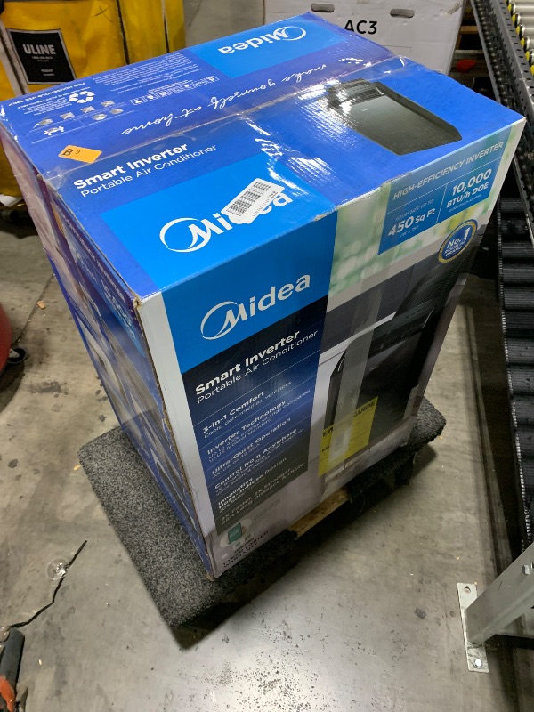 Photo 1 of Midea Duo 12,000 BTU (10,000 BTU SACC) High Efficiency Inverter, Ultra Quiet Portable Air Conditioner, Cools up to 450 Sq. Ft., Compatible with Alexa/Google Assistant, Includes Remote