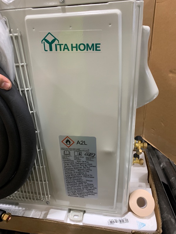 Photo 1 of YITAHOME 12000 BTU Mini Split Air Conditioner Heat Pump System, Wifi Enabled 20 SEER2 115V Inverter Ductless AC Cool Up to 750 Sq. Ft, Compatible with Alexa, Complete Installation Kit, White