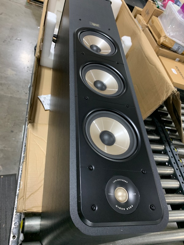 Photo 1 of Polk Signature Elite ES60 Tower Speaker - Hi-Res Audio Certified, Dolby Atmos & DTS:X Compatible, 1" Tweeter & Three 6.5" Woofers, Power Port Technology for Effortless Bass, Stunning Black