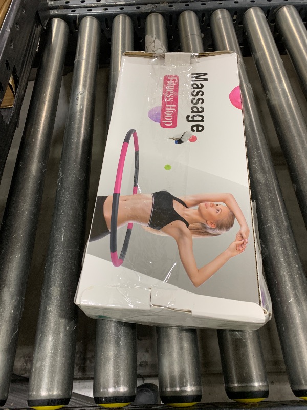 Photo 1 of NEOWEEK 2lb Exercise Hoops for Adults, Adjustable Hoola Weighted Hoop, Detachable Section Soft Fitness Hoop for Weight Loss, Fat Burning, Home Gym Core Workout