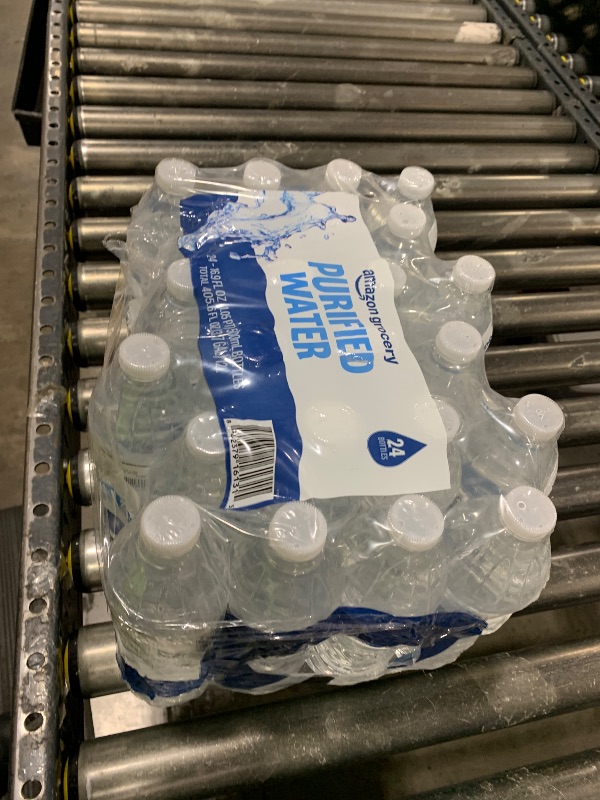 Photo 1 of Amazon Grocery, Purified Water, 16.9 Fl Oz, 24 Ct (Previously Happy Belly, Packaging May Vary)