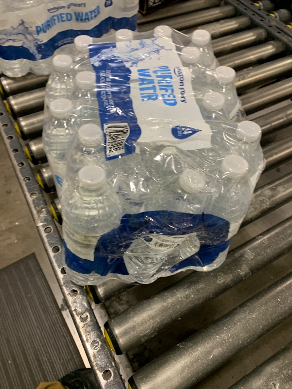 Photo 1 of Amazon Grocery, Purified Water, 16.9 Fl Oz, 24 Ct (Previously Happy Belly, Packaging May Vary)