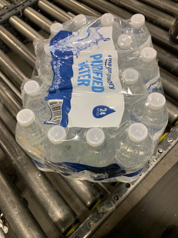 Photo 1 of Amazon Grocery, Purified Water, 16.9 Fl Oz, 24 Ct (Previously Happy Belly, Packaging May Vary)