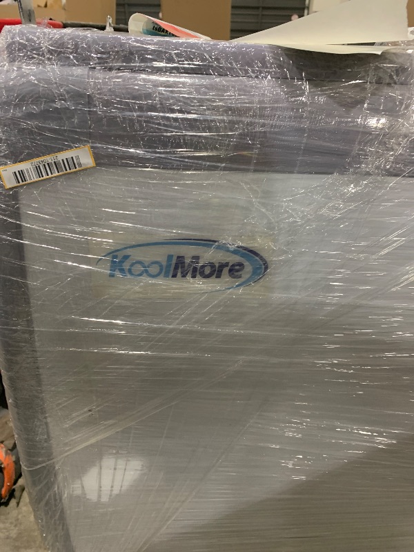 Photo 1 of  KoolMore - MCF-12C Commercial Ice Cream Freezer Display Case, Glass Top Chest Freezer with 4 Storage Baskets and Clear, Sliding Lid, Large 12.7 cu.ft Capacity, White 