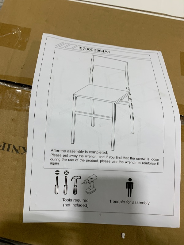 Photo 1 of WOODEN CHAIRS SET
