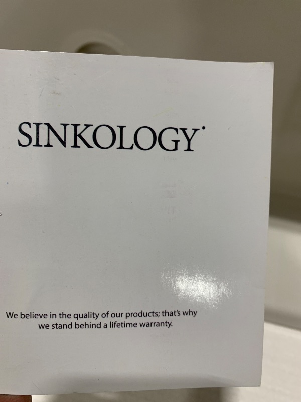 Photo 1 of SINKOLOGY SINK 
34X 22"
