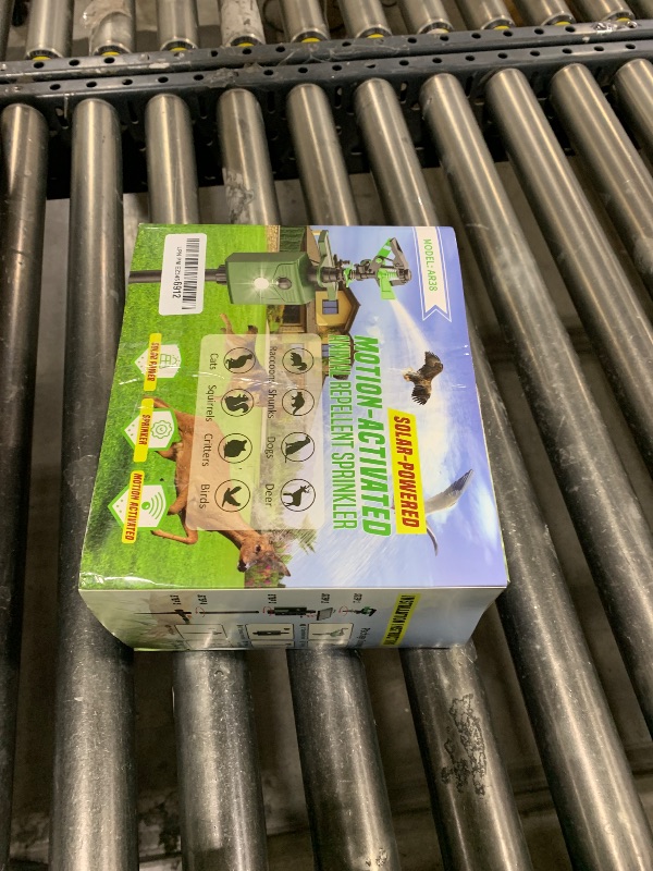Photo 1 of 2 Packs Motion Activated Animal Repeller with Water Sprinkler, Solar Powered Deer Repellent Devices, IP65 Waterproof Cat Repellent Outdoor with Flashing Light, Deter Foxes Skunks Raccoons from Garden