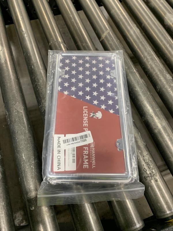 Photo 1 of Hanwell Products Chrome License Plate Frames Made of Zinc Alloy Metal, Universal Car Accessories,2Pack Front & Rear License Plate Holders Never Rust and Unbreakable with All Mounting Hardware Included