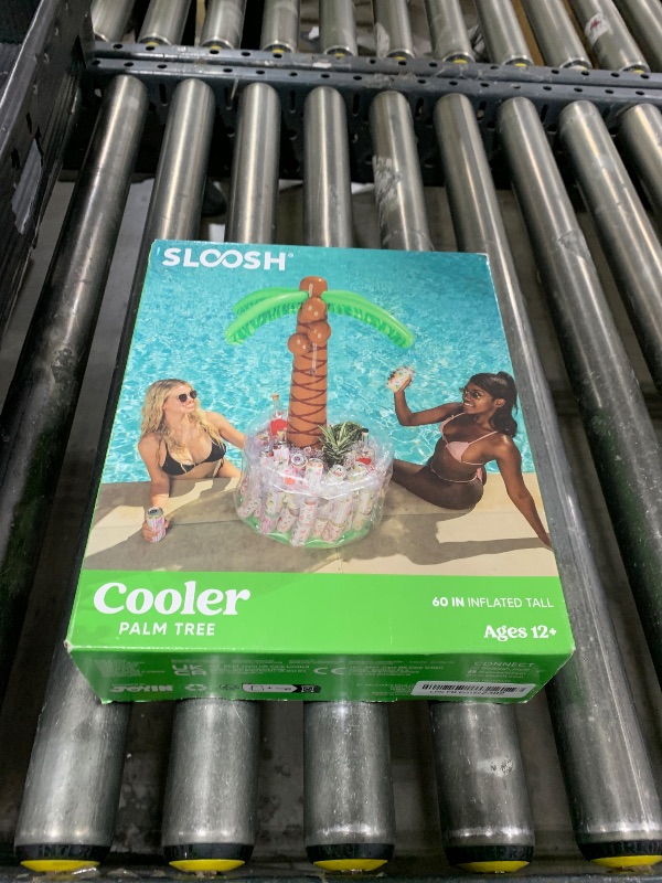 Photo 1 of JOYIN 60" Inflatable Palm Tree Cooler, Beach Theme Decor, Pool Party Decorations, Luau Hawaiian Birthday Party Supplies, Ocean Jungle Tropical Themed Summer Outdoor Drink Cooler
