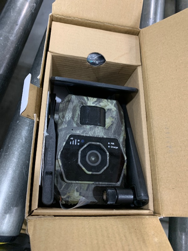 Photo 1 of Cellular Trail Camera with Solar Panel, 2K Live Video, Colorful Night Vision, No WiFi Needed, 4G LTE SIM Card, 64G SD Card, 0.2S Trigger Motion Actived, Smart Alerts, GPS, IP66 Waterproof Game Camera