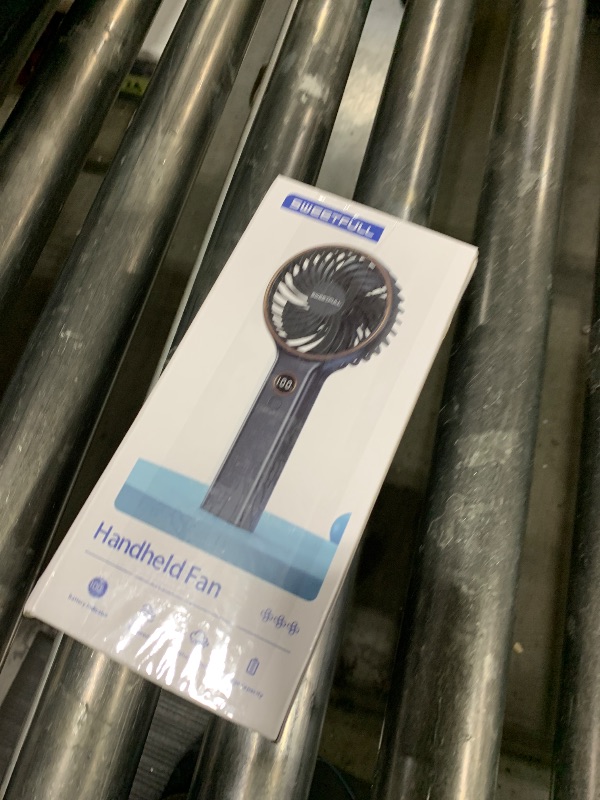 Photo 1 of SWEETFULL Handheld Portable Fan, 5000mAh Rechargeable Battery, 6 Speed Wind, LED Digital Display, Foldable Electric Personal Mini Travel Fan with Backup Power, Summer Essentials Gifts for Women Girl