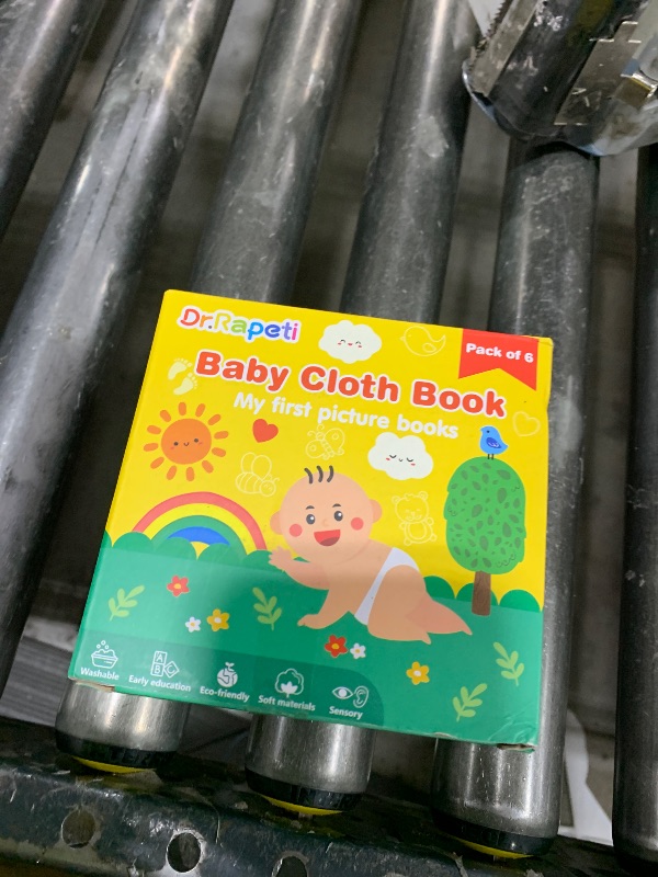 Photo 1 of Dr.Rapeti Soft Cloth Books Baby Books Bath Books 6-Pack for Baby Infant Toddler Kids Crinkle Squeaky Washable Chewable Non-Toxic Early Educational Giftable