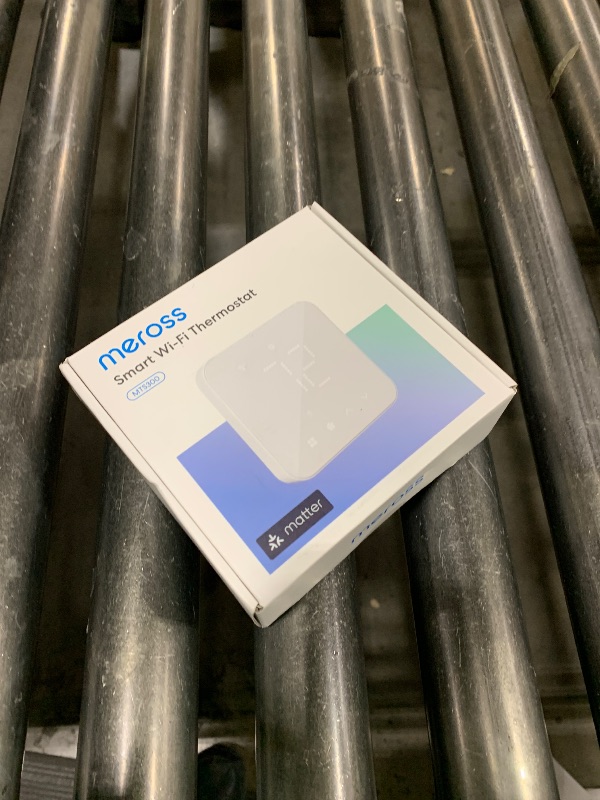 Photo 1 of meross Smart Thermostat for Home, WiFi Thermostat Works with Matter, Alexa, Apple Home, Google Assistant, App & Voice Control, 7x24h Scheduling, Energy Saving, C-Wire Required