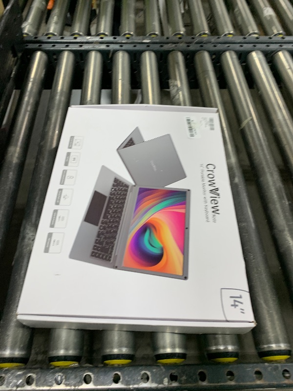 Photo 1 of GrowCube Portable Monitor with Keyboard,14inch 1080P FHD Lapdock Compatible with Raspberry Pi/Mini PC/Phone/PC/Game Console,CrowView Note Built-in Battery(Full Feature TypeC & HDMI Cable Included)
