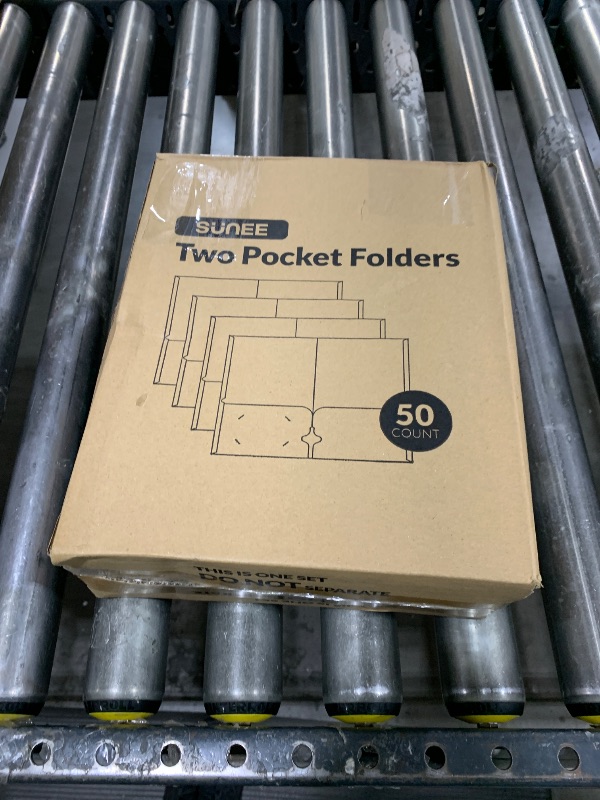 Photo 1 of SUNEE Folders with Pockets 3 Hole Punched(50 Pack, Pastel Colors), 2 Pocket Folders Fit Letter Size Paper, Paper File Folder for School Office Home Business