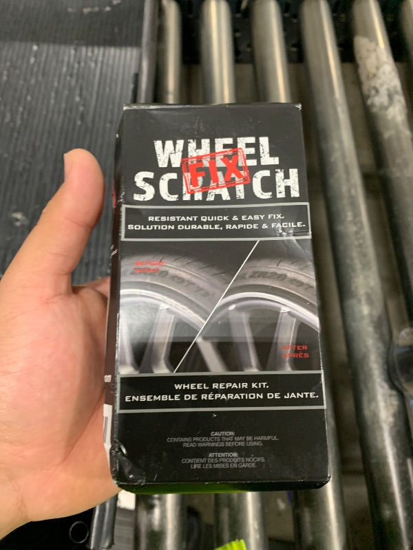 Photo 1 of Wheel Scratch Fix® Dark Silver Rim Touch Up Paint, Wheel Scratch Repair Kit, Alloy Curb Rash Repair Kit, Rim Touch Up Pen, Universal Wheel Paint, DIY Alloy Rim Repair (Dark Silver)