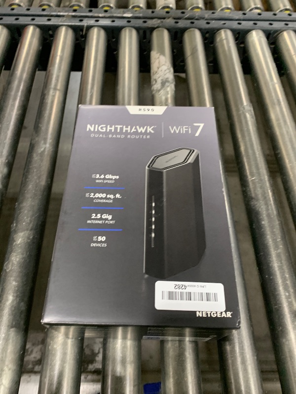 Photo 1 of NETGEAR Nighthawk Dual-Band WiFi 7 Router (RS90) – Security Features, BE3600 Wireless Speed (up to 3.6 Gbps) - Covers up to 2,000 sq. ft., 50 Devices – 2.5 Gig Internet Port - Free Expert Help