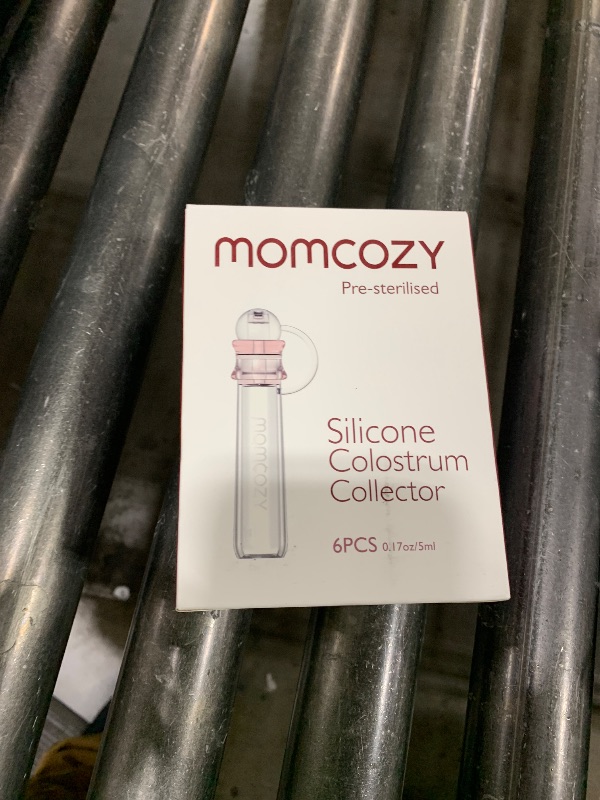Photo 1 of Momcozy Colostrum Collector Reusable Breast Milk Collector with Storage Case and Cotton Wipe, Portable Colostrum Container BPA Free, Multi-Use Collector 5ml-6pcs