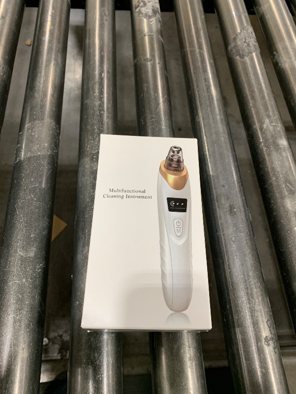 Photo 1 of Blackhead Remover Vacuum - Professional Blackhead Extractor for Face with 3 Adjustable Suction Levels, USB Rechargeable Pore Cleaner, and 5 Interchangeable Probes (White)