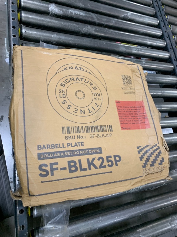 Photo 1 of BARBELL PLATES
25LBS 
SET OF 2
