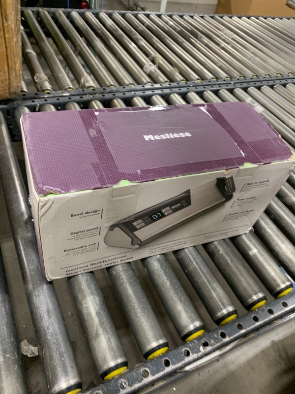 Photo 1 of Mesliese Vacuum Sealer Machine, 95kPa 140W Double Seal Powerful Food Sealer, One Hand Operation Food Storage with Build-in Cutter & Roll Storage