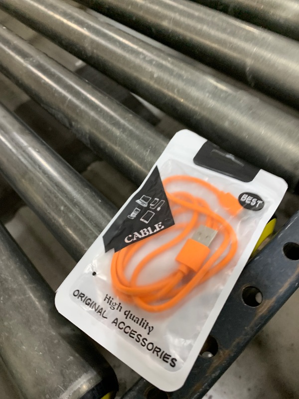 Photo 1 of Replacement USB Charger Charging Cable Cord for Ring Enabled Ring Video Doorbell 2/3/Plus / 4 (2020 Release) Power Cord, Peephole Cam,Doorbell Pro,Doorbell 2 3 Camera Battery Charging Cable (Orange)