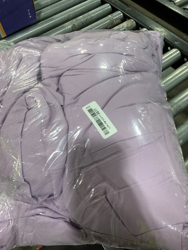 Photo 1 of CozyLux Full Size Comforter Sets Lavender, 7 Pieces Bed in a Bag, Light Purple Comforter Full Size, All Season Bedding Sets with Stitch Quilted Comforter, Flat Sheet, Fitted Sheet, Pillowcases