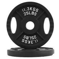 Photo 1 of Fitvids Olympic Cast Iron 2-Inch Weight Plates Including 5FT Olympic Barbell Bar & Safely Locks, 100 Pounds Set ( 11 Lbs Barbell )