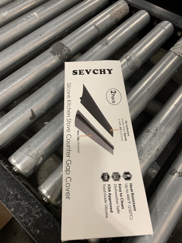 Photo 1 of SEVCHY Silicone Stove Gap Covers (2 pack), Oven Gap Filler, Heat Resistant Stove Gap Filler, Seal Gap between Stovetop and Counter, Easy Clean (21 inch, Black)
