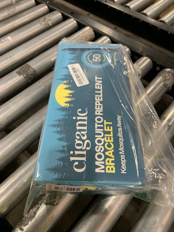 Photo 1 of Cliganic 50 Pack Mosquito Repellent Bracelets for Adults & Kids - Natural DEET-Free Bands, Individually Wrapped