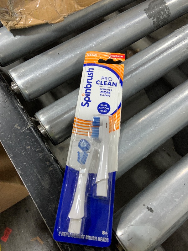 Photo 1 of Spinbrush PRO Clean Replacement Heads, Electric Toothbrush Refills, Medium Bristles, 2 Count