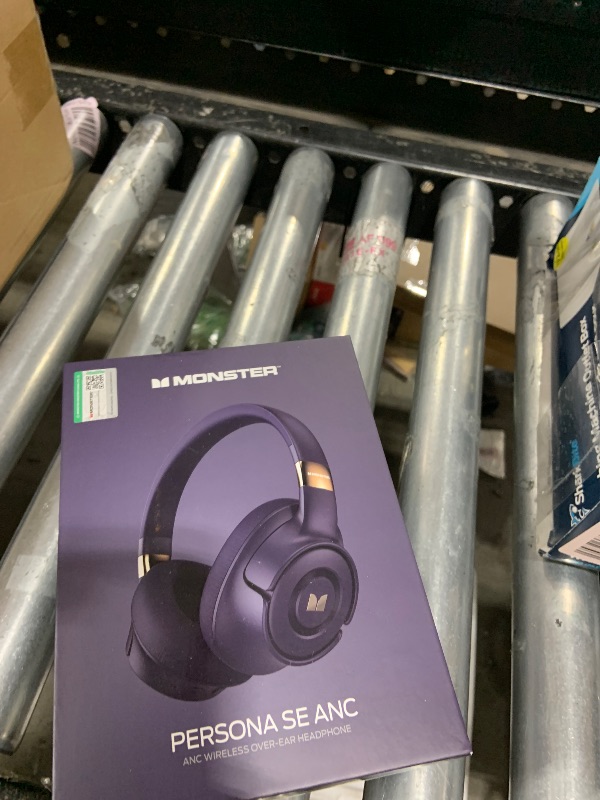 Photo 1 of Monster Persona SE ANC Active Noise Cancelling Headphones, Over Ear Bluetooth Headphones Wireless, 60H Playtime, HiFi Stereo Audio, Deep Bass, Built-in Mic, Memory Foam Ear Cups for Home (Blue)