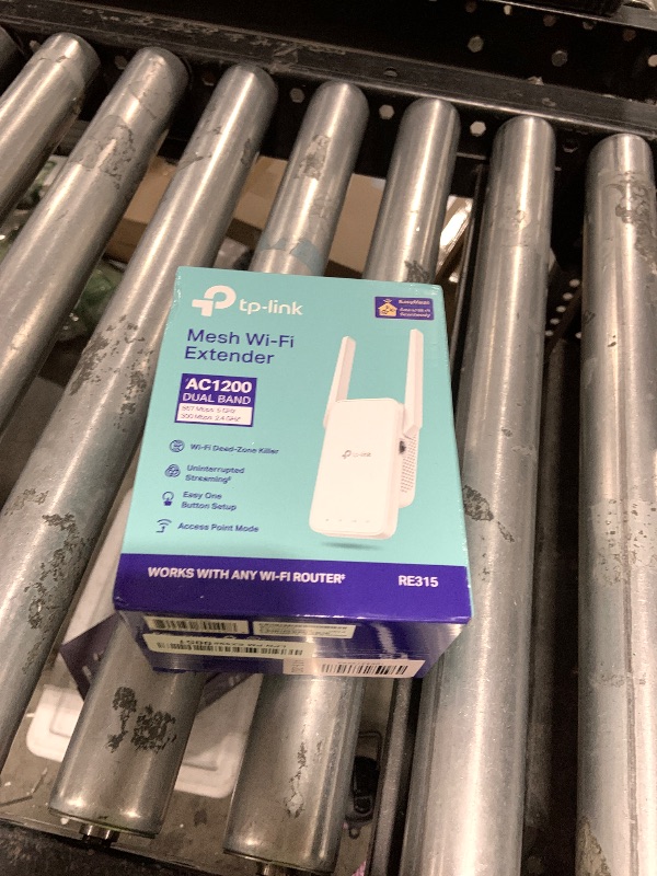 Photo 1 of TP-Link AC1200 WiFi Extender, 2025 Wirecutter Best WiFi Extender, 1.2Gbps Home Signal Booster, Dual Band 5GHz/2.4GHz, Up to 1600 Sq.ft and 32 Devices, EasyMesh Compatible, One Ethernet Port (RE315)