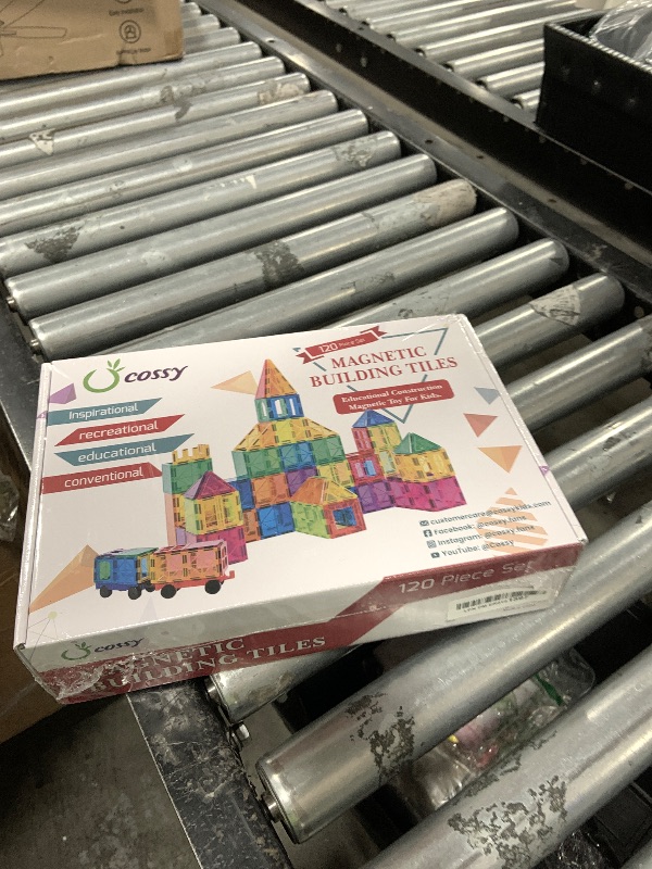 Photo 1 of cossy 120Pcs Magnetic Tiles Magnetic 3D Building Blocks Set Educational Construction Toys for 3+ Year Kids with Stronger Magnets, Educational Toys, Recreational, Conventional