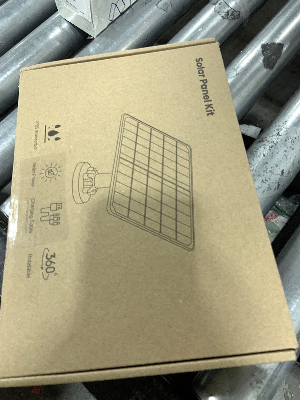Photo 1 of Solar Panel for Security Camera, 8W High Conversion Rate Solar Panels for Cameras Compatible with Rechargeable Battery Security Camera, 9.8FT Cable, IP65 Waterproof, 360° Adjustable Wall Mount