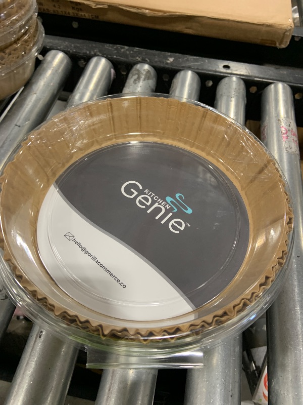 Photo 1 of KITCHEN GENIE BPA-Free Non Stick Air Fryer Liners Disposable, Fits 5-8 QTS, 200 PCS, Easy Cleanup Unbleached Parchment Paper Inserts, Airfryer Basket Sheets, Compatible with Most Fryers, 8 Inch Round