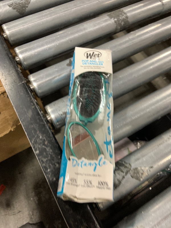 Photo 1 of Wet Brush Pop Go Detangler, Blue Teal - Foldable, On-The-Go Design, Travel Brush, Ultrasoft IntelliFlex Bristles, Detangling Hairbrush, Built-In Mirror Handle, Wet & Dry, All Hair Types