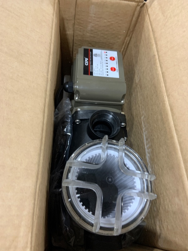 Photo 1 of CIPU Pool Pump with Timer 2700GPH 115V Powerful Self Priming Above Ground Swimming Pool Pump 0.35HP with Filter Basket Low Noise for Pools Hot Tub Spa Water Circulation